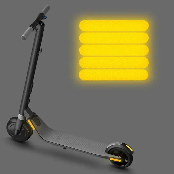 Autocollant de sécurité réfléchissant pour Scooter électrique Ninebot ES1 ES2 ES3 ES4 E22 E25