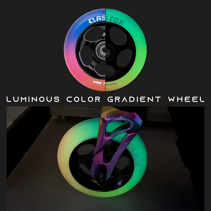 Nouvelle roue de trottinette freestyle Noctilucent 100 mm
