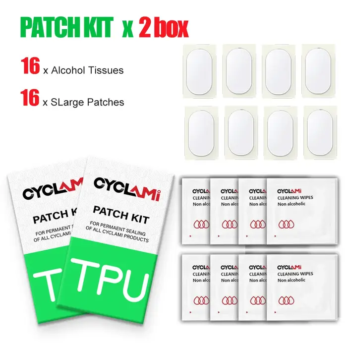 CYCLami Bike Tube Intérieur Pneu Patch Outils De Réparation Kit 8 Pièces Route VTT Pliant Vélo TPU Matériel Puissant