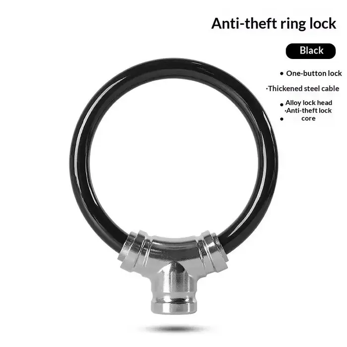 Nouveau cadenas antivol pour vélo avec 2 clés, cadenas portable pour vélo, moto, scooter, vélo de ro