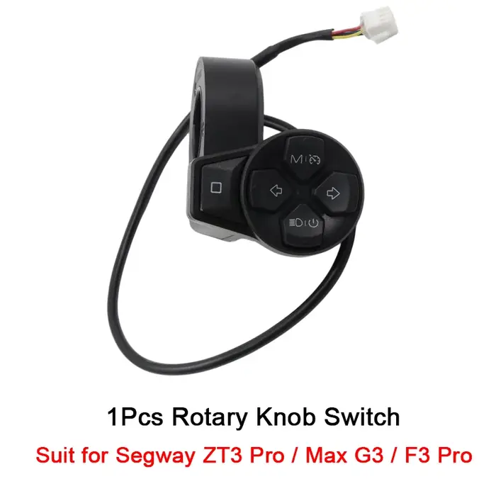 Interrupteur rotatif d'origine pour trottinette électrique Ninebot by Segway ZT3 Pro / Max G3 / F3 P