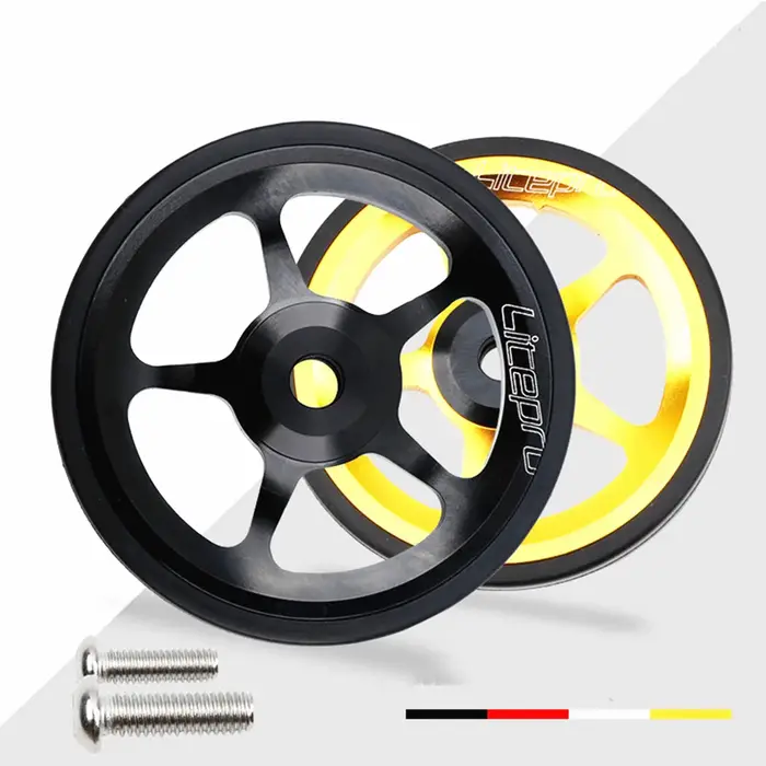 Litepro vélo pliant roue facile pour Brompton alliage d'aluminium CNC Easywheel ultraléger roulement scellé roues poussoirs pièces de cyclisme