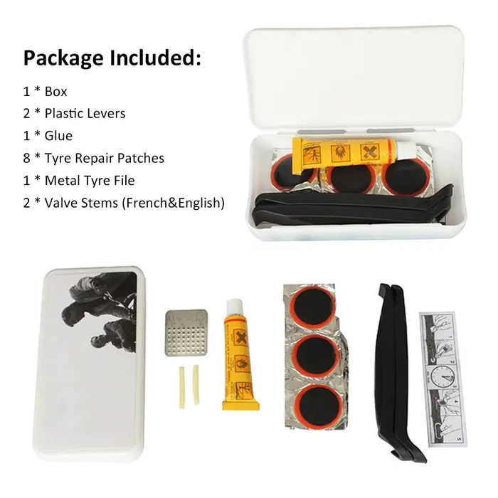 Kit d'outils de réparation de pneus de roue de vélo de route de montagne Kit
