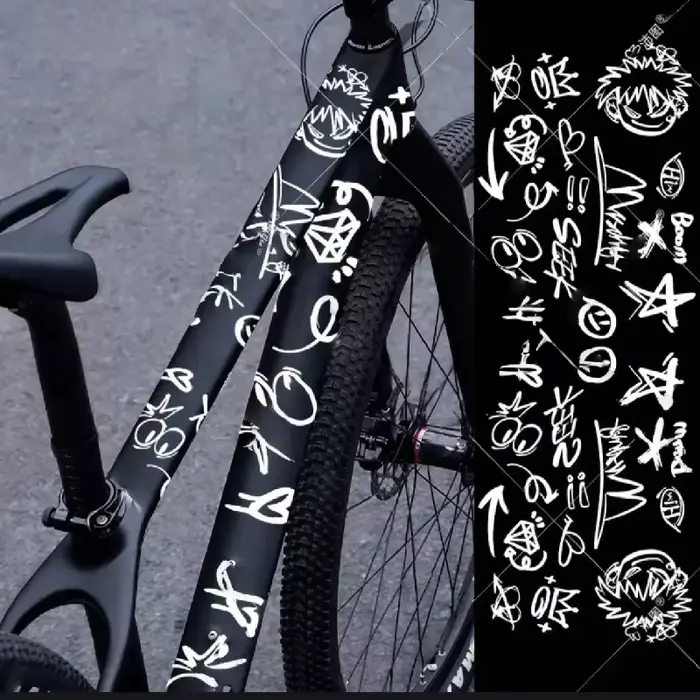 Autocollants de vélo Graffiti pour cadre de vélo