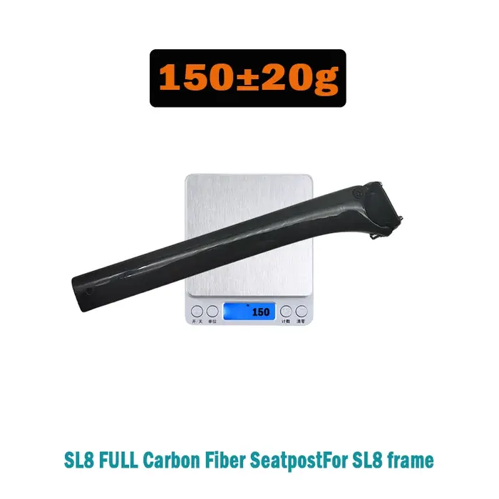 Tige de selle de vélo en carbone pour vélo de route SL8