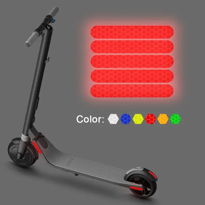 Autocollant de sécurité réfléchissant pour Scooter électrique Ninebot ES1 ES2 ES3 ES4 E22 E25