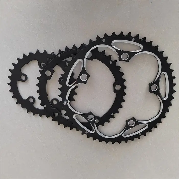 Vélos de route 130-74 BCD plateau 50/39/30T Triple vitesse en alliage d'aluminium pliant vélo chaîne roue vtt