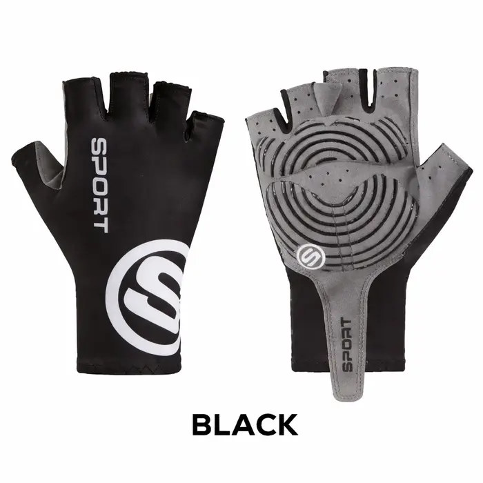 Gants de cyclisme demi-doigts pour tous, antidérapants, respirants, absorbant les chocs, pour VTT, v