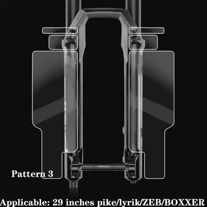 1 ensemble de Film de protection pour cadre de fourche avant de vtt