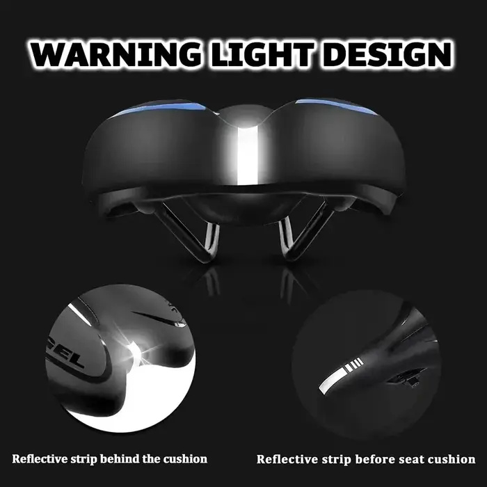 Selle de vélo rembourrée en cuir PU