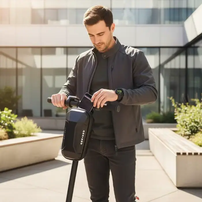 Sac de rangement pour scooter électrique