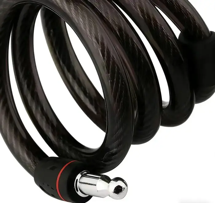 Antivol de chaîne robuste pour moto et vélo en métal avec 2 clés pour une sécurité maximale et un renforcement