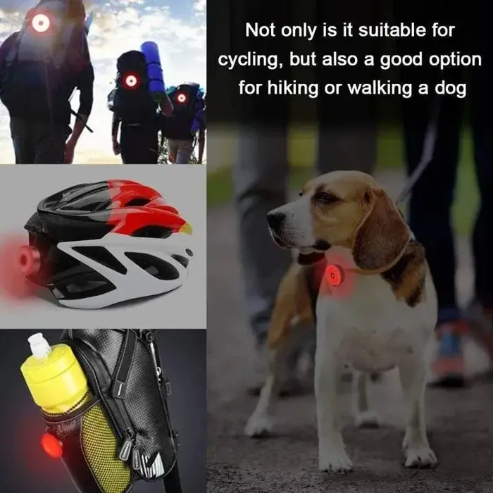 Feu arrière de vélo, feu arrière de vélo LED rechargeable