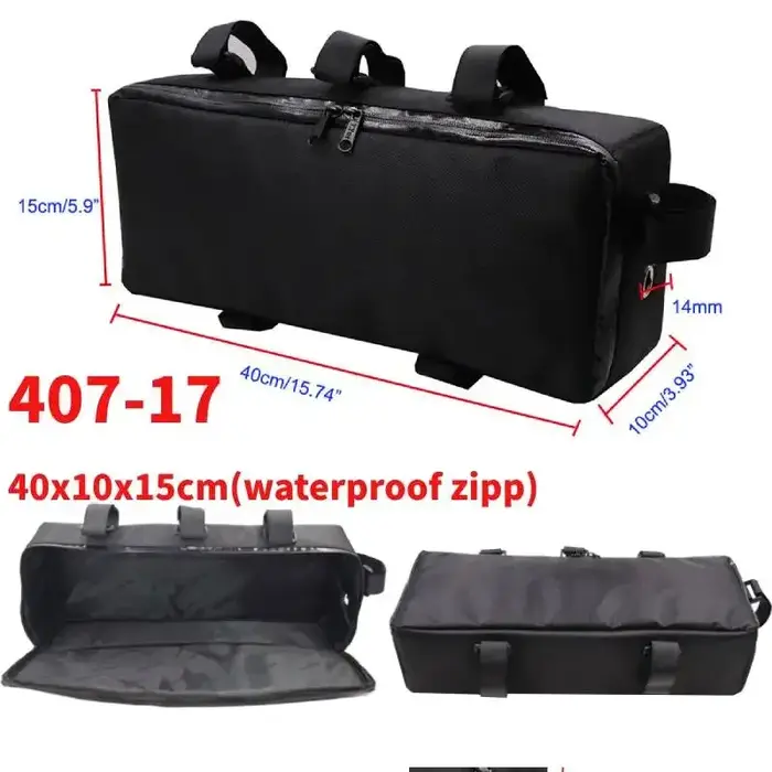 Sac de rangement pour cadre de vélo, taille 27, boîte à outils avant, boîte de rangement pour batterie, VTT, vélo électrique