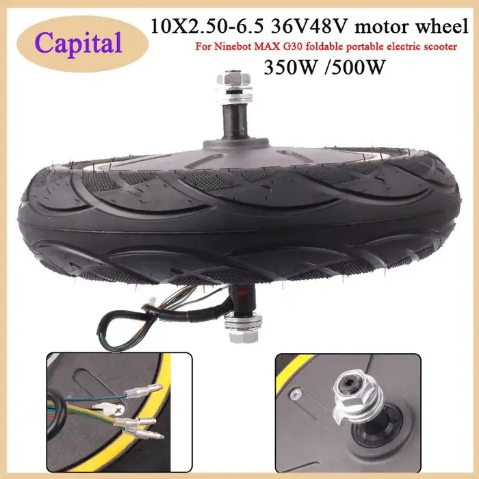 Moteur de roue arrière 350W pour trottinette électrique Ninebot Max G30