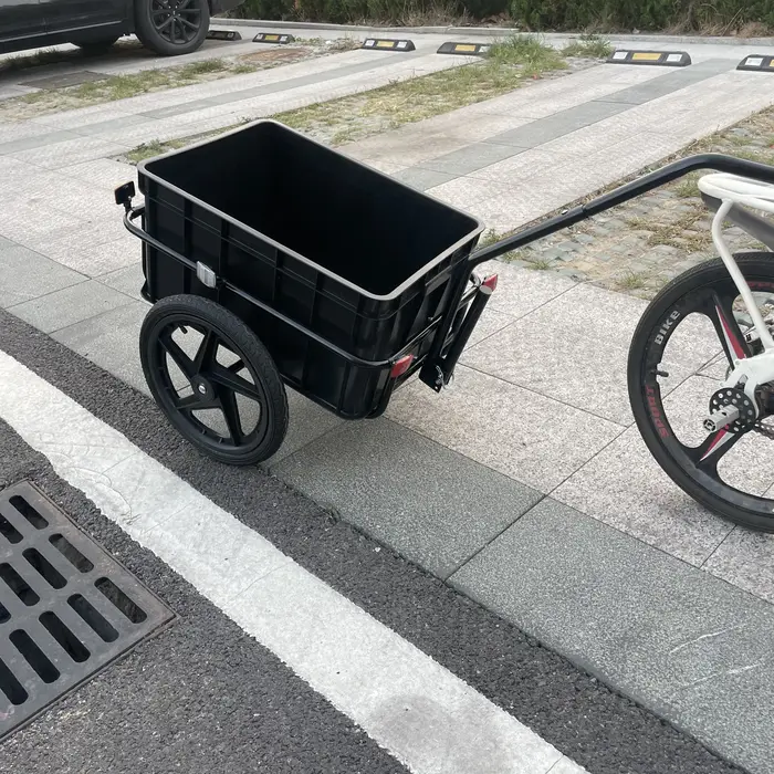 Remorque de chargement de vélo robuste de 50kg, chariot de remorquage de transport Durable pour usag