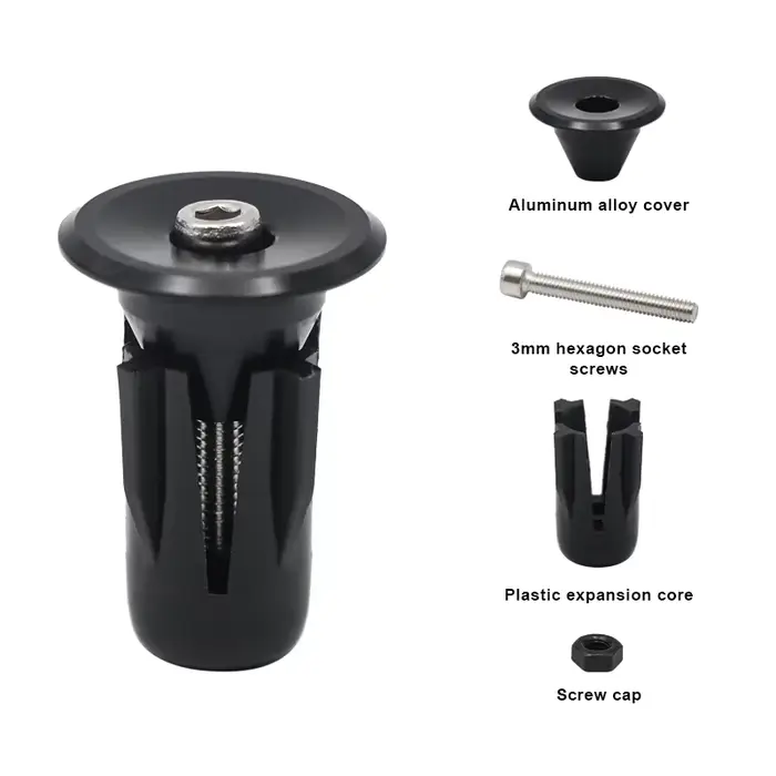 Embout de guidon de poignée de vélo, verrouillage en alliage d'aluminium, poignées de barre de poign