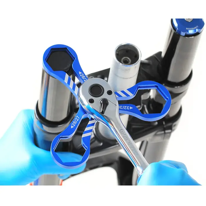RISK-Capuchon de fourche de vélo en aluminium 6 en 1