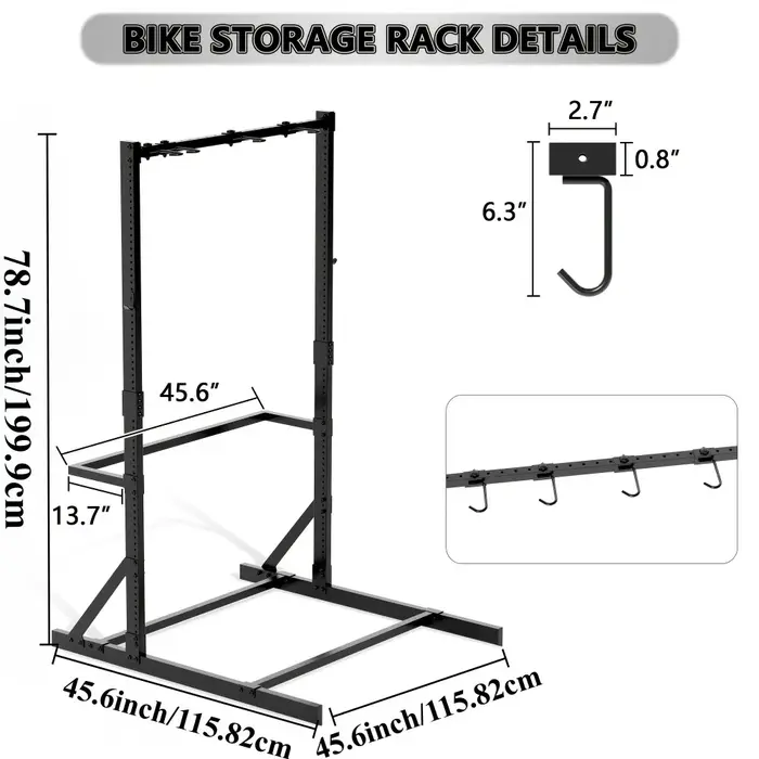 Support de vélo autoportant pour vélos
