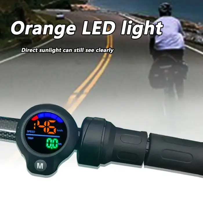 Compteur de vitesse pour trottinette électrique 3/4/6 broches 48V LCD – Affichage numérique du