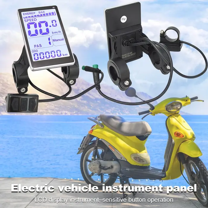 Écran d'affichage LCD pour vélo électrique 24-48V