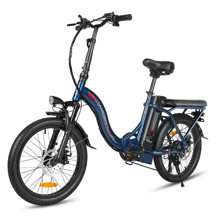 Vélo électrique de style pliable léger 350W36V12AH batterie montagne e-bike 20 pouces gros pneu ville voyage