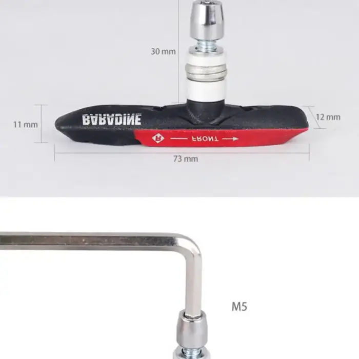 Frein de vélo silencieux v-plaquettes