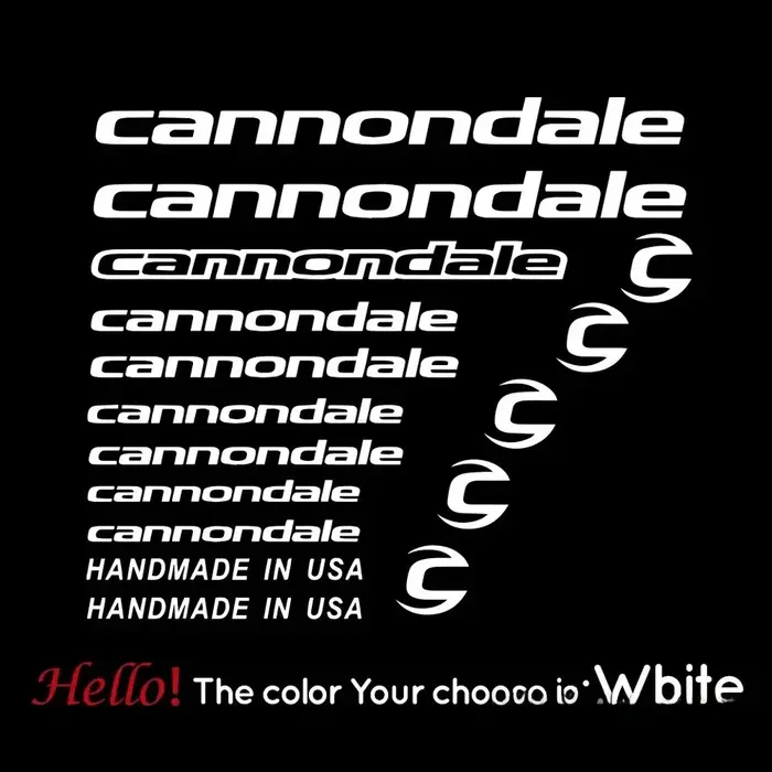 Autocollants de course pour vélo de montagne Cannondale, autocollants décoratifs réfléchissants pour vélo de route et tout-terrain, autocollants pour carrosserie