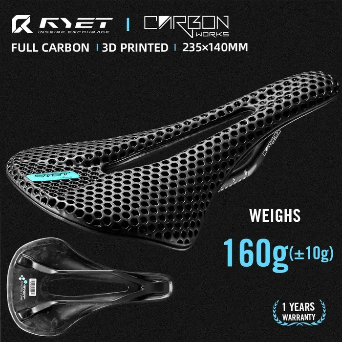 RYET – selle de vélo en carbone imprimée en 3D
