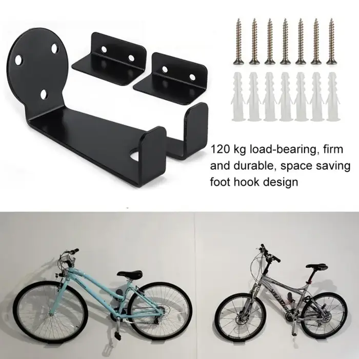Support mural robuste pour vélo – Crochet de rangement pratique pour VTT