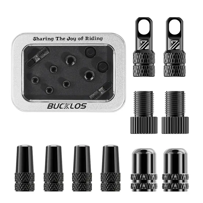 BUCKLOS – Valve Tubeless de vélo 40/44/55/60/80/100MM, bouchon de Valve de vélo, adaptateur F/V à A/