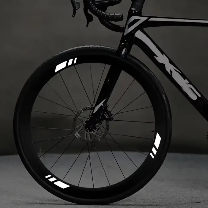 Autocollant de jante de vélo, autocollant de sécurité pour roues, décoratif, auto-adhésif pour casque de vélo, moto, scooter