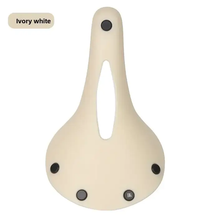 Selle de vélo vintage BENGGUO en cuir PU avec design creux respirant, imperméable, selle de vélo vin