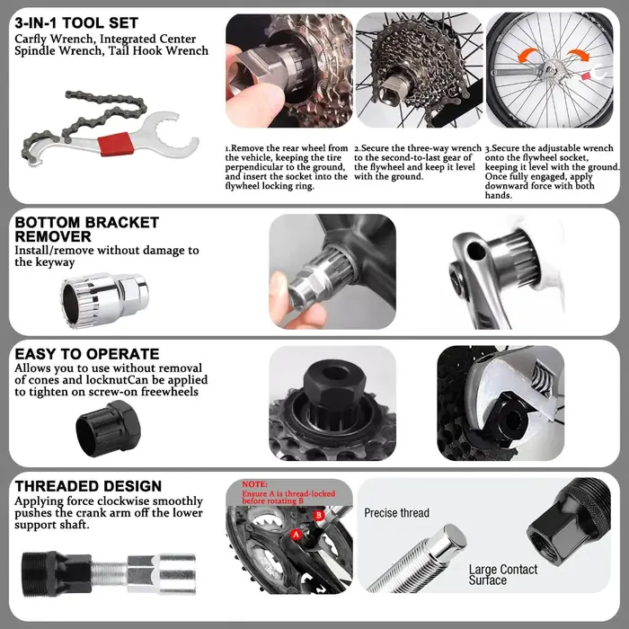 Outil de réparation de vélo avec riveteuse de chaîne