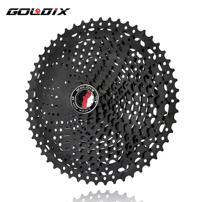 GOLDIX-Pignon de roue libre de vélo pour Shimano, VTT noir, 8, 9, 10, 11/12 vitesses, 40, 42, 46, 50