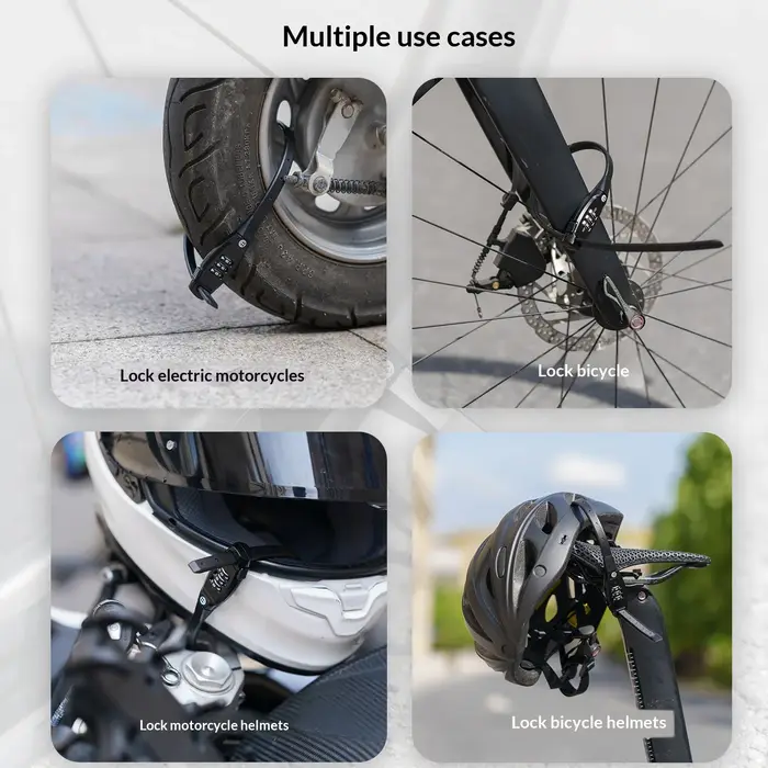 Antivol portable pour vélo OFFBONDAGE – Câble en alliage de zinc