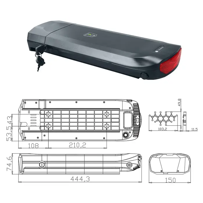 Batterie Li-ion pour vélo électrique