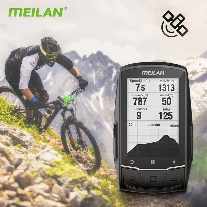 MEILAN M1 ordinateur de vélo GPS écran 2.6 pouces cyclisme compteur de vitesse sans fil Tracker odomètre route vtt