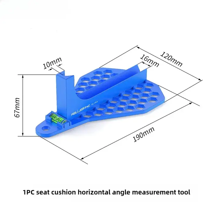 Outil de mesure d'angle horizontal pour selle de vélo