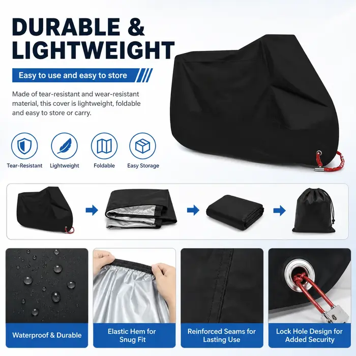 Housse de protection imperméable pour moto