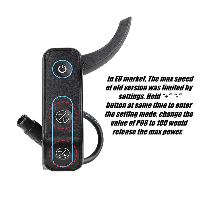 Contrôle de vitesse à distance pour certains scooters électriques AUSOM L1 L2 L2 MAX DT2 PRO K20 GOSOUL 2 pour passer à