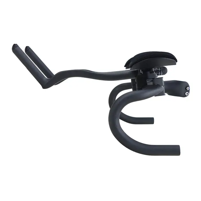Guidon de repos en fibre de carbone 3K style TT avec pince spéciale pour vélo de route et Fixed Gear blanc ou rouge