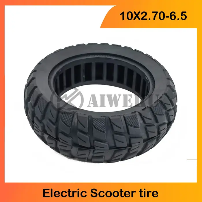 Scooter électrique auto-équilibrage voiture 10 pouces 10x2.70-6.5 pneu solide universel antidéflagra