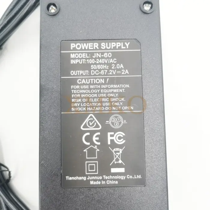 Citycoco Scooter électrique chargeur de batterie alimentation 60V 2A
