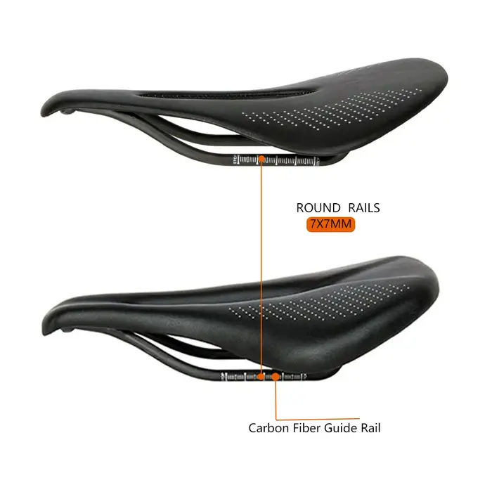 Nouveau selle de vélo en carbone EVA 89g selle ultralégère confortable selle vtt 7x7mm vélo de cours