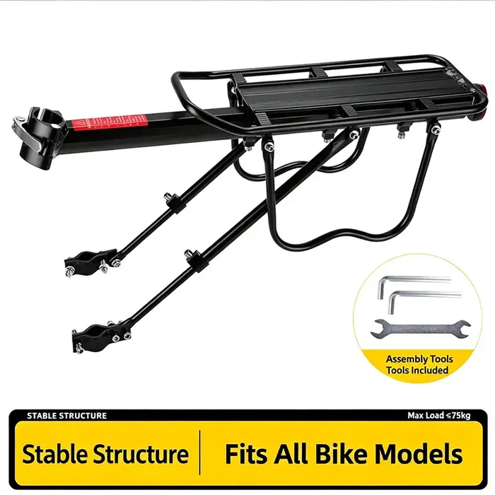Porte-bagages arrière de vélo à fixation rapide