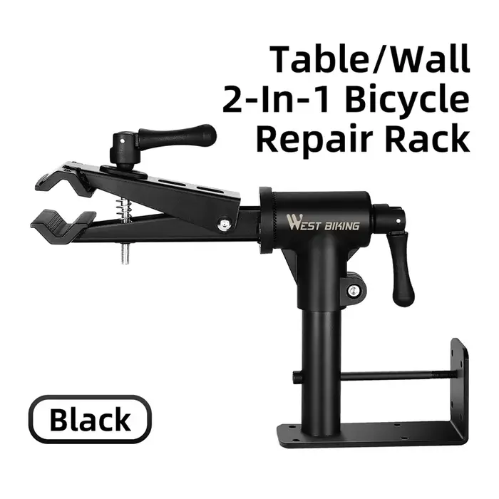 Support de réparation de vélo en acier au carbone blanc pour stationnement mural intérieur et maintenance de vélo robuste 30kg