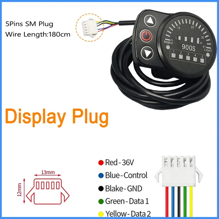 Contrôleur de vélo électrique KT T06P 15A 24V 36V 250W