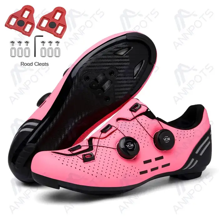 Chaussures de cyclisme en carbone pour femmes et hommes