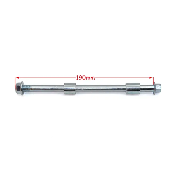 Essieu de roue de vélo de fosse de saleté M12 190mm-260mm pour roues de frein à tambour jantes moyeu